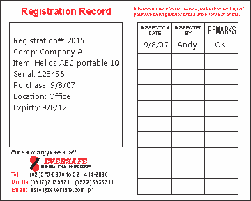 fire extinguisher checkup